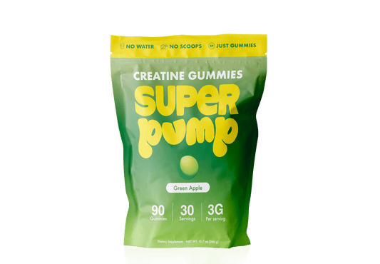 Super Pump Creatine Gummies - Green Apple - 90 Gummies - www.KreatinKongen.no